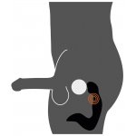 REBEL - STYMULATOR PROSTATY Z REDUKTOREM KROCZA I 10 TRYBAMI WIBRACJI CZARNY