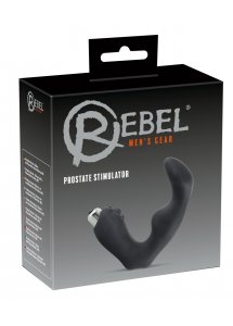 REBEL - WIBRATOR PROSTATY W KSZTAŁCIE LITERY L CZARNY