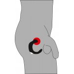 REBEL - WIBRATOR PROSTATY W KSZTAŁCIE LITERY C CZARNY