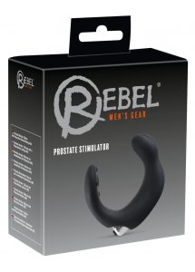 REBEL - WIBRATOR PROSTATY W KSZTAŁCIE LITERY C CZARNY