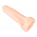 REALISTIXXX - PIERŚCIEŃ NA PENISA Z NATURALNYM DILDO 18 CM