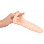 REALISTIXXX - PIERŚCIEŃ NA PENISA Z NATURALNYM DILDO 18 CM