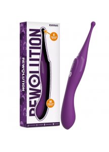 REWOLUTION - ELASTYCZNY STYMULATOR DO POCHWY I ŁECHTACZKI FIOLETOWY