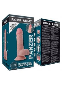 ROCK ARMY - REALISTYCZNE DILDO Z PRZYSSAWKĄ NATURALNE 17 CM