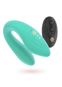 RITHUAL - STYMULATOR ŁECHTACZKI Z PILOTEM DLA PAR TURKUSOWY