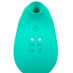 RITHUAL - STYMULATOR ŁECHTACZKI Z FUNKCJĄ SSANIA TURKUSOWY