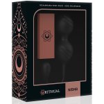 RITHUAL - WIBRUJĄCE SILIKONOWE KULKI KEGLA CZARNE