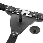 EMETT DELUXE FLESH - UPRZĄŻ STRAP-ON Z NATURALNYM WIBRATOREM 16.5 X 3.7CM