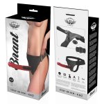 BRANT - UPRZĄŻ STRAP-ON Z NATURALNYM CZERWONYM PENISEM 19 X 4CM