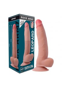 ROCK ARMY - REALISTYCZNE DILDO Z PRZYSSAWKĄ NATURALNE 23 CM