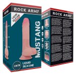 ROCK ARMY - REALISTYCZNE DILDO Z PRZYSSAWKĄ NATURALNE 18 CM