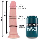 ROCK ARMY - REALISTYCZNE DILDO Z PRZYSSAWKĄ NATURALNE 19 CM