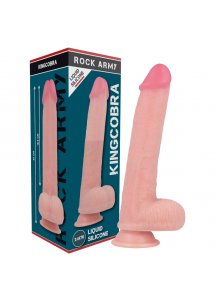 ROCK ARMY - REALISTYCZNE DILDO Z PRZYSSAWKĄ NATURALNE 24 CM