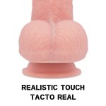 ROCK ARMY - REALISTYCZNE DILDO Z PRZYSSAWKĄ NATURALNE 21 CM