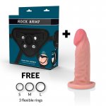 ROCK ARMY - REALISTYCZNE DILDO STRAP-ON Z PRZYSSAWKĄ NATURALNE 14 CM