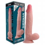ROCK ARMY - REALISTYCZNE DILDO STRAP-ON Z PRZYSSAWKĄ NATURALNE 24 CM