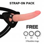 ROCK ARMY - REALISTYCZNE DILDO STRAP-ON Z PRZYSSAWKĄ NATURALNE 21.5 CM