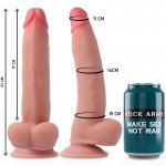 ROCK ARMY - REALISTYCZNE DILDO STRAP-ON Z PRZYSSAWKĄ NATURALNE 23 CM