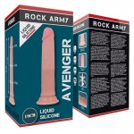 ROCK ARMY - REALISTYCZNE DILDO STRAP-ON Z PRZYSSAWKĄ NATURALNE 19 CM