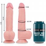 ROCK ARMY - REALISTYCZNE DILDO STRAP-ON Z PRZYSSAWKĄ NATURALNE 21 CM