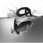 ROCKS OFF - PIERŚCIEŃ NA PENISA Z WIBRUJĄCYM KORKIEM ANALNYM