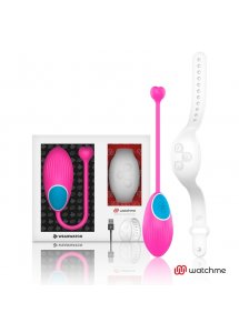 RÓŻOWE JAJECZKO WELLNESS WEAR WATCH Z BIAŁYM ZEGARKIEM