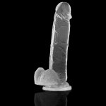 X RAY - PRZEZROCZYSTE DILDO REALISTYCZNE 22CM