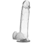X RAY - PRZEZROCZYSTE DILDO REALISTYCZNE 22CM