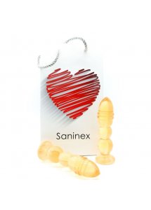 SANINEX - SILIKONOWE ELASTYCZNE DILDO ŻÓŁTE 13.5 CM