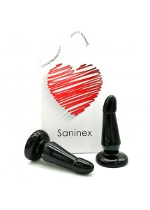 SANINEX - SILIKONOWA WTYCZKA ANALNA 13.5 CM CZARNA