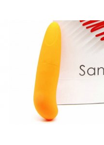SANINEX - MINI WIBRATOR STYMULACJA PUNKTU-G I ŁECHTACZKI POMARAŃCZOWY