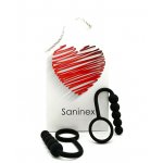 SANINEX - SILIKONOWA WTYCZKA ANALNA Z PIERŚCIENIEM CZARNA