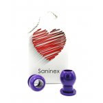 SANINEX - WTYCZKA ANALNA Z TUNELEM FIOLETOWA 6.5 CM