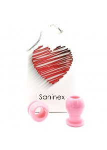 SANINEX - WTYCZKA ANALNA Z TUNELEM RÓŻOWA 6.5 CM