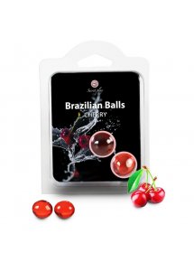 SECRETPLAY - BRAZYLIJSKIE KULKI 2 SZTUKI WIŚNIOWE