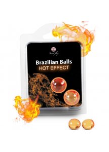 SECRETPLAY - BRAZYLIJSKIE KULKI 2 SZTUKI EFEKT ROZGRZEWAJĄCY