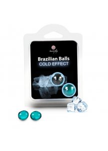 SECRETPLAY - BRAZYLIJSKIE KULKI 2 SZTUKI EFEKT CHŁODZĄCY