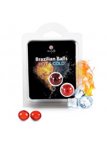 SECRETPLAY - BRAZYLIJSKIE KULKI 2 SZTUKI EFEKT CIEPŁA I ZIMNA