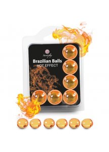 SECRETPLAY - BRAZYLIJSKIE KULKI 6 SZTUK EFEKT CIEPŁA