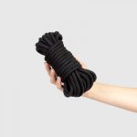 SECRETPLAY - CZARNA LINA DO WIĄZANIA BDSM 10 M