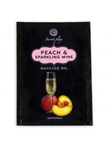 SECRETPLAY - OLEJEK DO MASAŻU EROTYCZNEGO BRZOSKWINIA/WINO MUSUJĄCE 10 ML