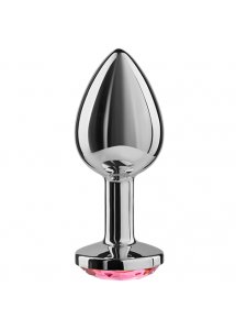 SECRETPLAY - KOREK ANALNY Z RÓŻOWYM KRYSZTAŁEM 8 CM