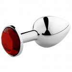 SECRETPLAY - KOREK ANALNY Z CZERWONYM KRYSZTAŁEM 8.5 CM M