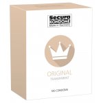 SECURA - PRZEZROCZYSTE PREZERWATYWY Z REZERWUAREM WILGOTNE 100SZT