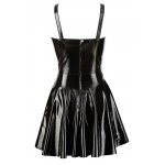 SEKSOWNA CZARNA SUKIENKA GORSET/VINYL DRESS