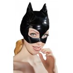 WINYLOWA MASKA Z KOCIMI USZAMI/VINYL HEAD MASK