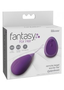 WIBRUJĄCE JAJKO Z PILOTEM 12,1 CM FIOLETOWE