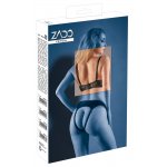 ZADO - CZARNY BIUSTONOSZ BEZ BIUSTU Z FISZBINAMI I REGULACJĄ RAMIĄCZEK