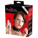 OBROŻA ZE SMYCZĄ NA ŁAŃCUSZKU/SILICONE COLLAR WITH LEASH