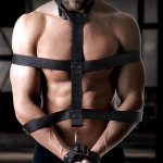 SIR RICHARDS - PASY DO KRĘPOWANIA CIAŁA BDSM CZARNE